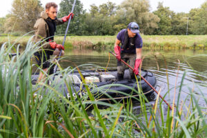 Sebastian Redlich, Andreas Maday, Nachhaltiges Fischereimanagement, Anglerverband Niedersachsen,Fischbestandsuntersuchung, Hadelner Kanal, Fischereibiologische Untersuchung