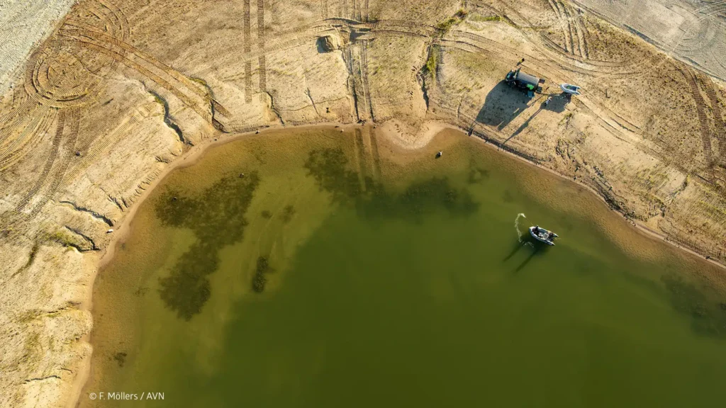 Unbekannter Baggersee bei Hannover - Fischbestandserhebung