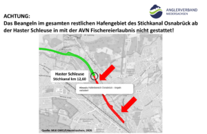 Stichkanal Osnabrück, SK OSN, Haster Schleuse, Angelverbot, MLK, Hafenbecken Osnabrück,